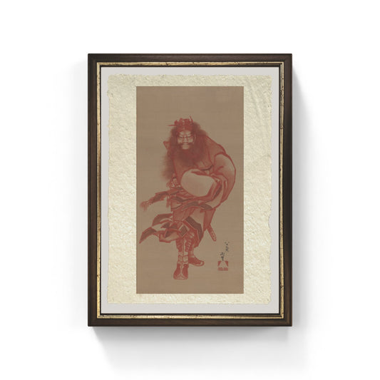 shoki rosso il cacciatore di demoni di katsushika hokusai su carta amalfi