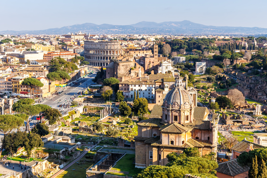 Skyline of the Roman Forum and the Colosseum, Rome