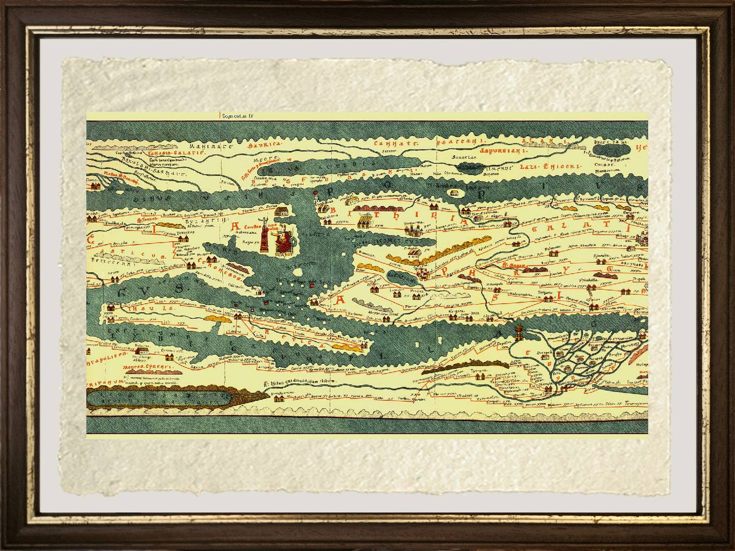 Tabula Peutingeriana Part I on fine Amalfi paper