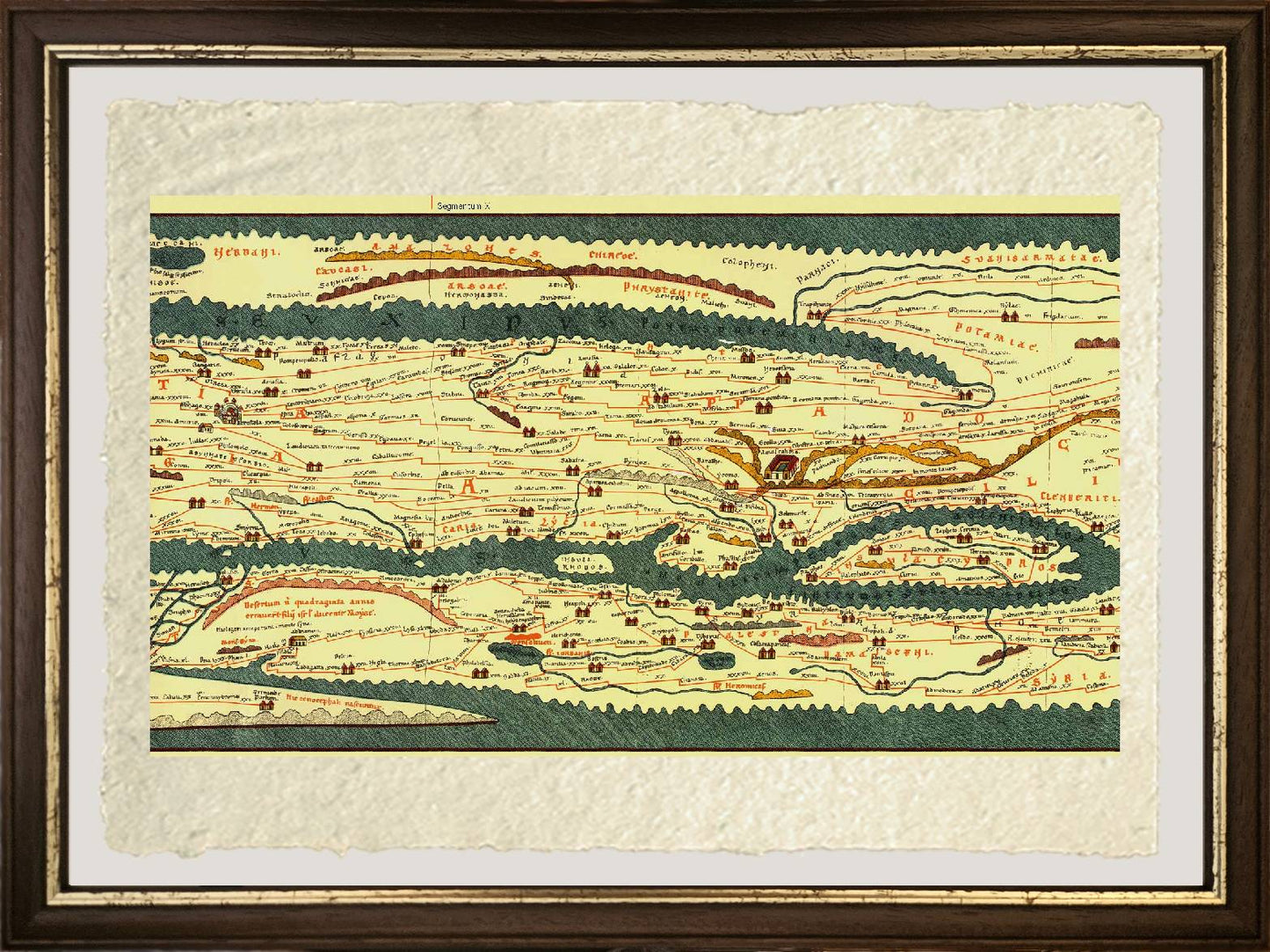 Tabula Peutingeriana Part I on fine Amalfi paper