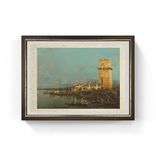 La torre di Marghera di Giovanni Antonio Canal detto Canaletto su carta Amalfi