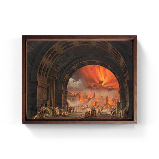 Eruzione del Vesuvio di Alessandro Sanquirico da L'ultimo giorno di Pompei di Pacini