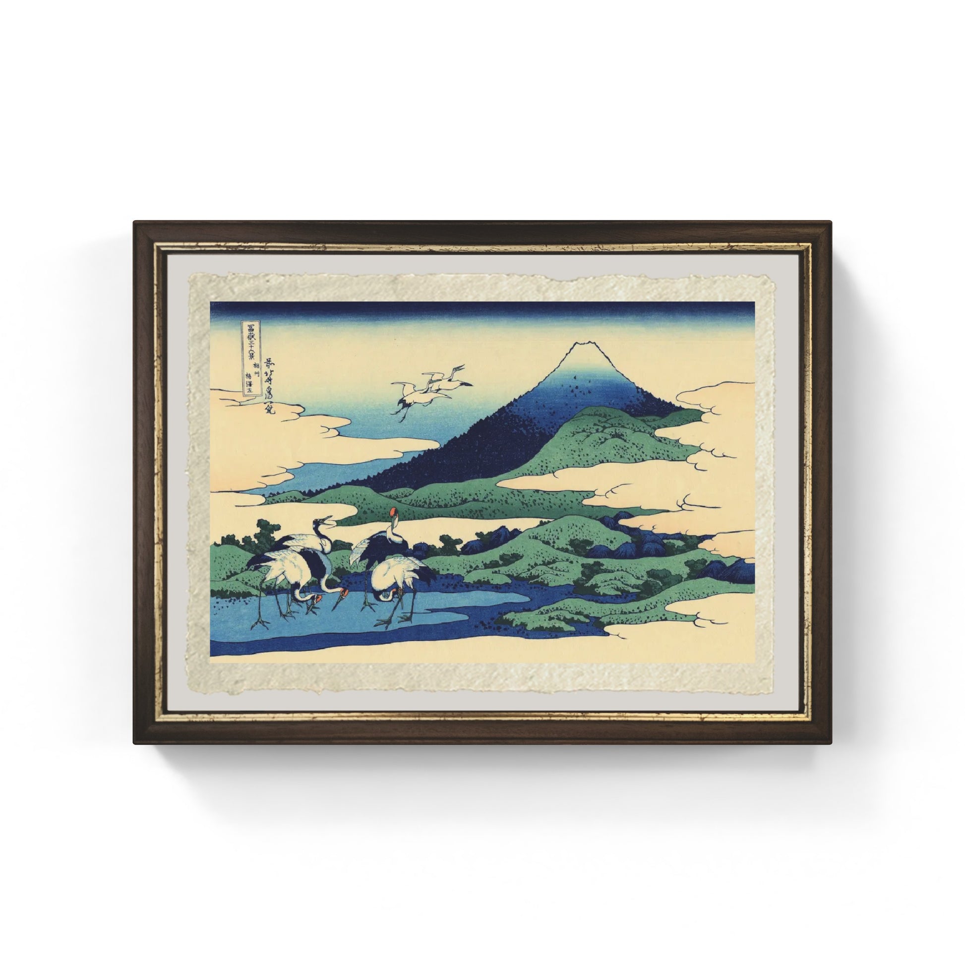 Umezawa nella provincia di Sagami di Katsushika Hokusai su carta Amalfi