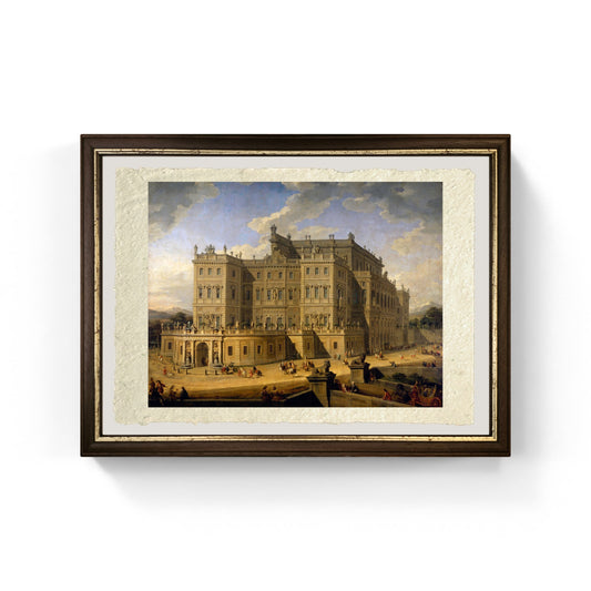 Veduta del Castello di Rivoli di Pannini