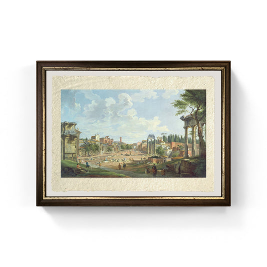 Veduta del Foro Romano di Pannini