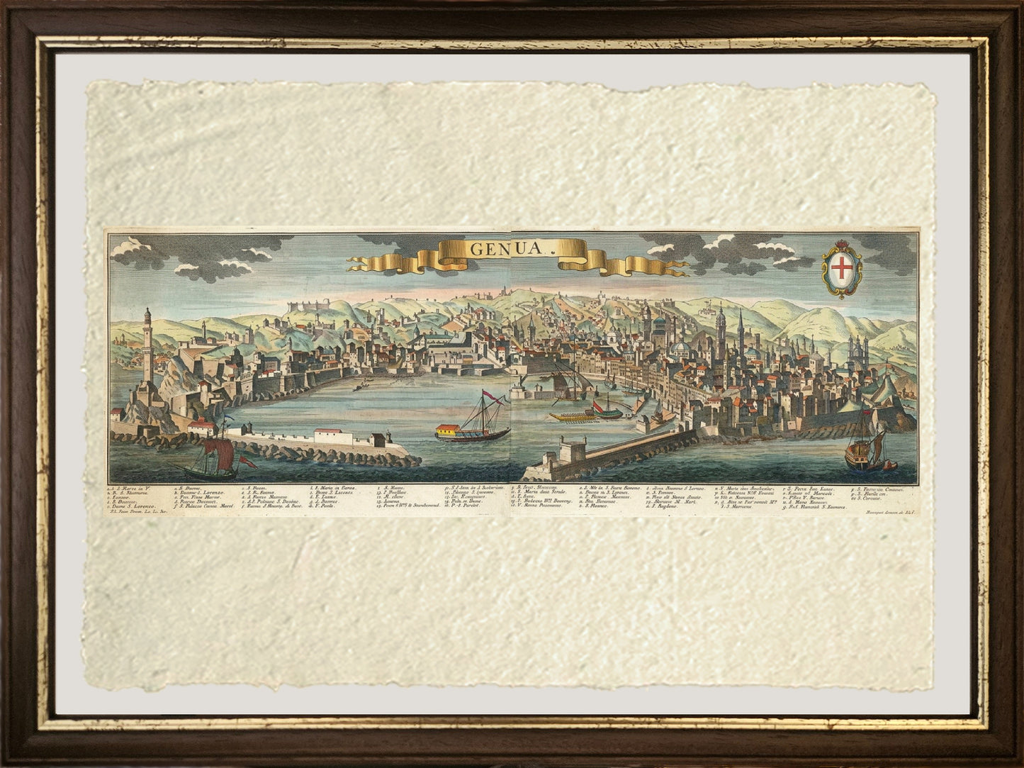 Mappa di Genova di Friederich Bernhard Werner