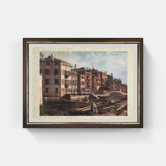 Riproduzione Veduta di San Giuseppe di Castello di Canaletto su carta Amalfi
