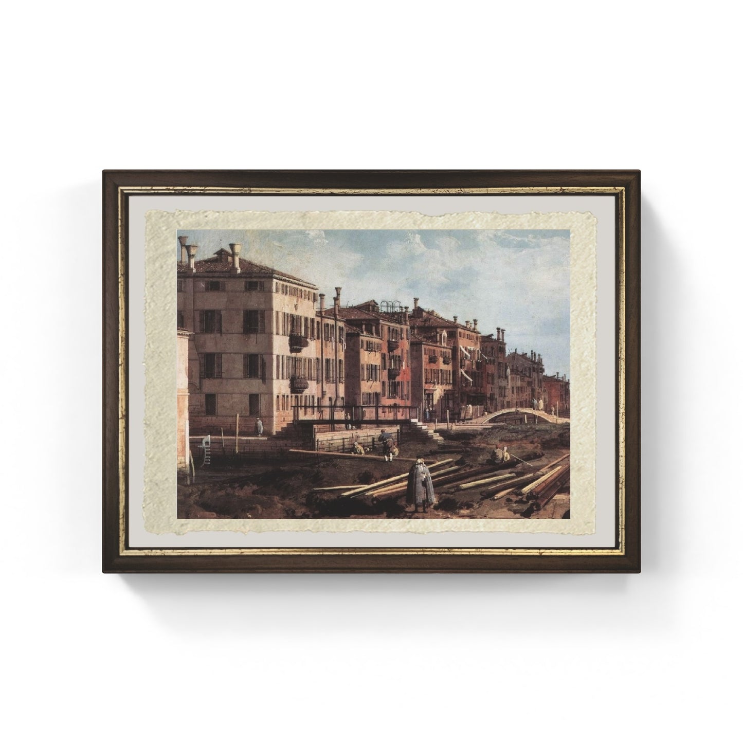 Veduta di San Giuseppe di Castello di Canaletto su carta Amalfi
