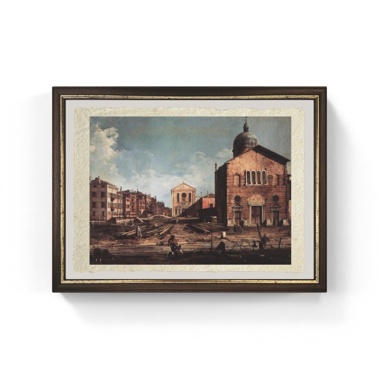Riproduzione su carta Amalfi della Veduta di San Giuseppe di Castello di Canaletto