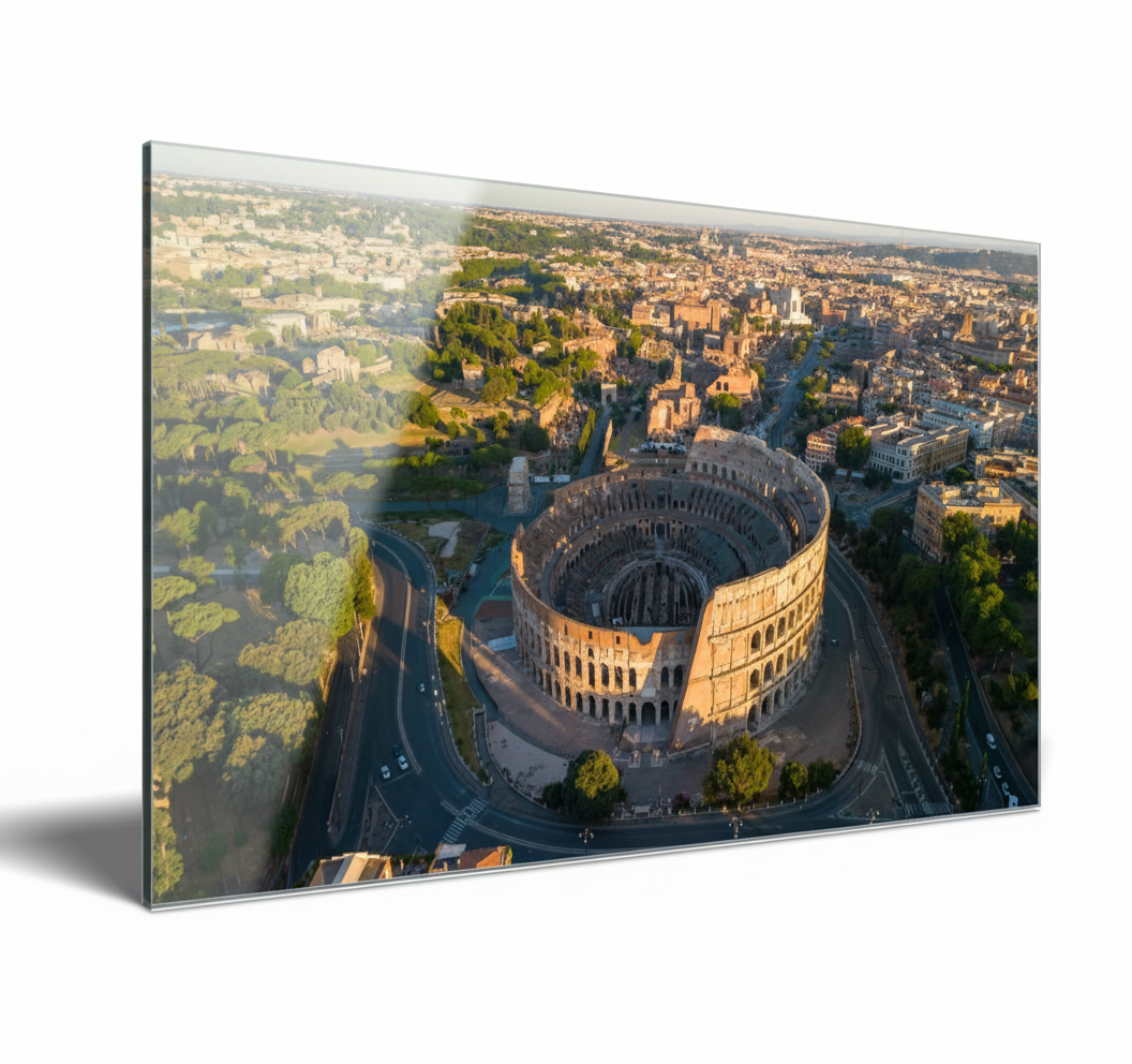 Aerial view of the Colosseum