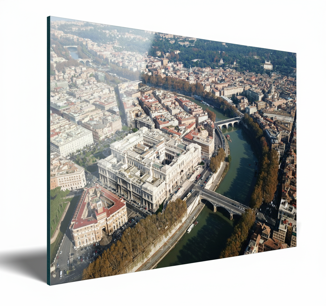 Aerial view of the Court of Cassation, Rome