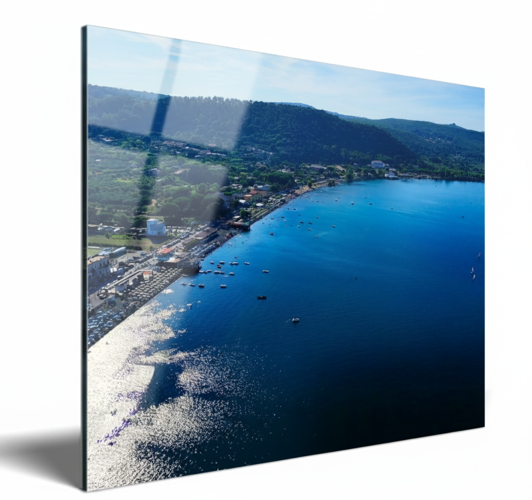 Aerial view of Lake Bracciano, Rome