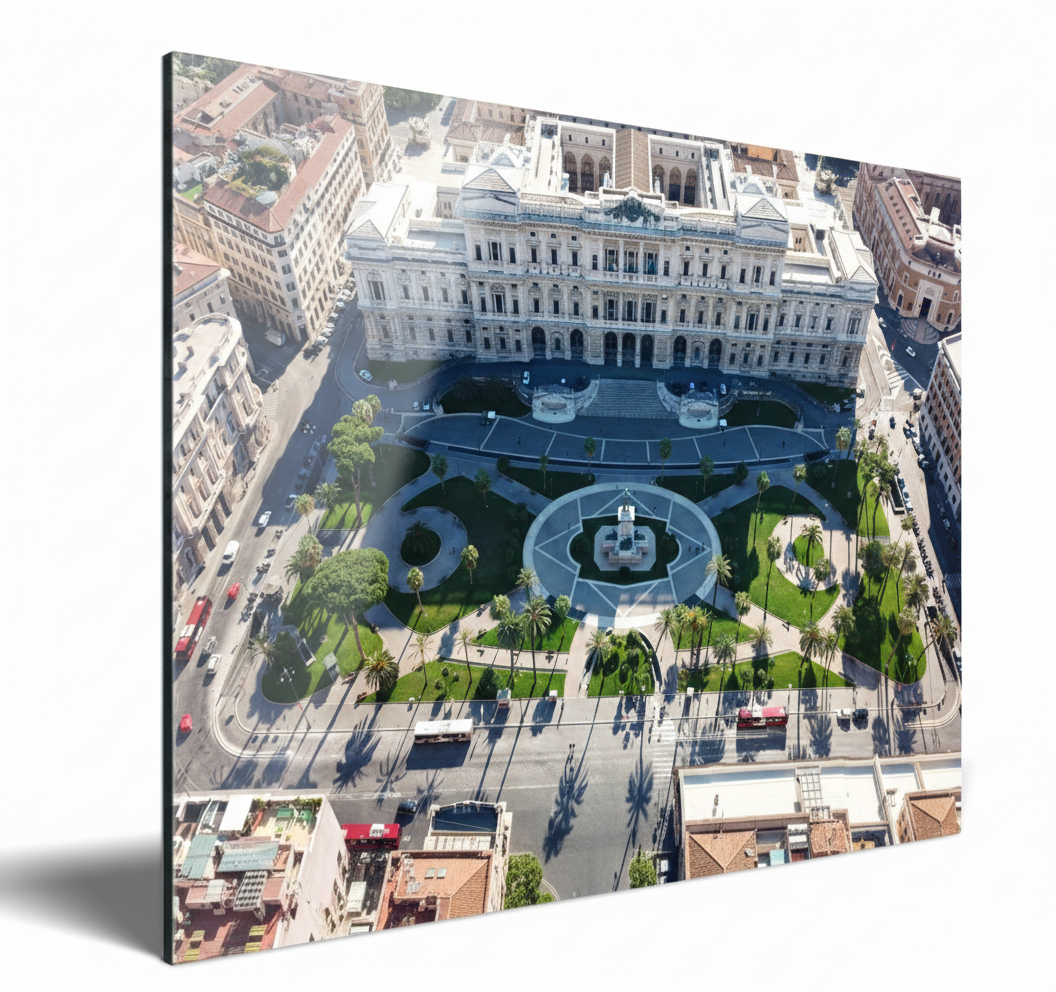 View of Piazza Cavour and the Court of Cassation, Rome