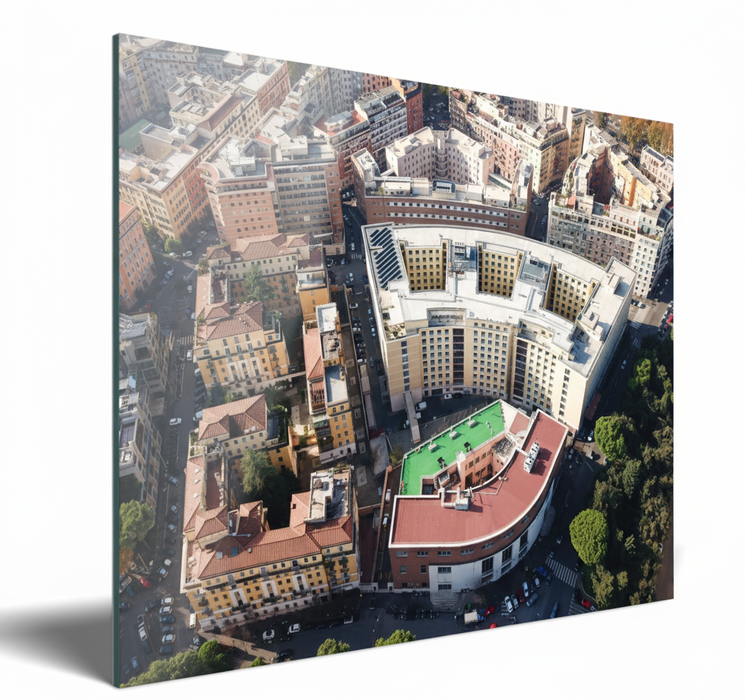 Aerial view of Prati, Rome