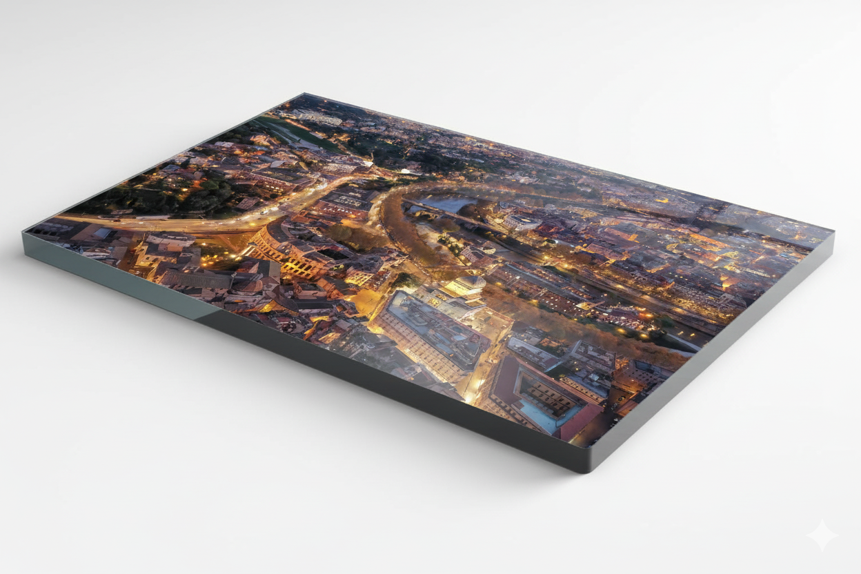 Aerial view of Rome, night