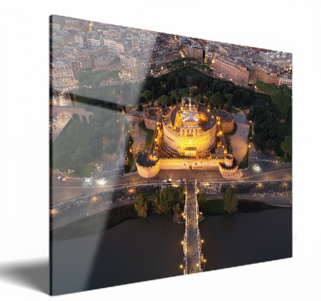 Night view of Castel Sant'Angelo, Rome
