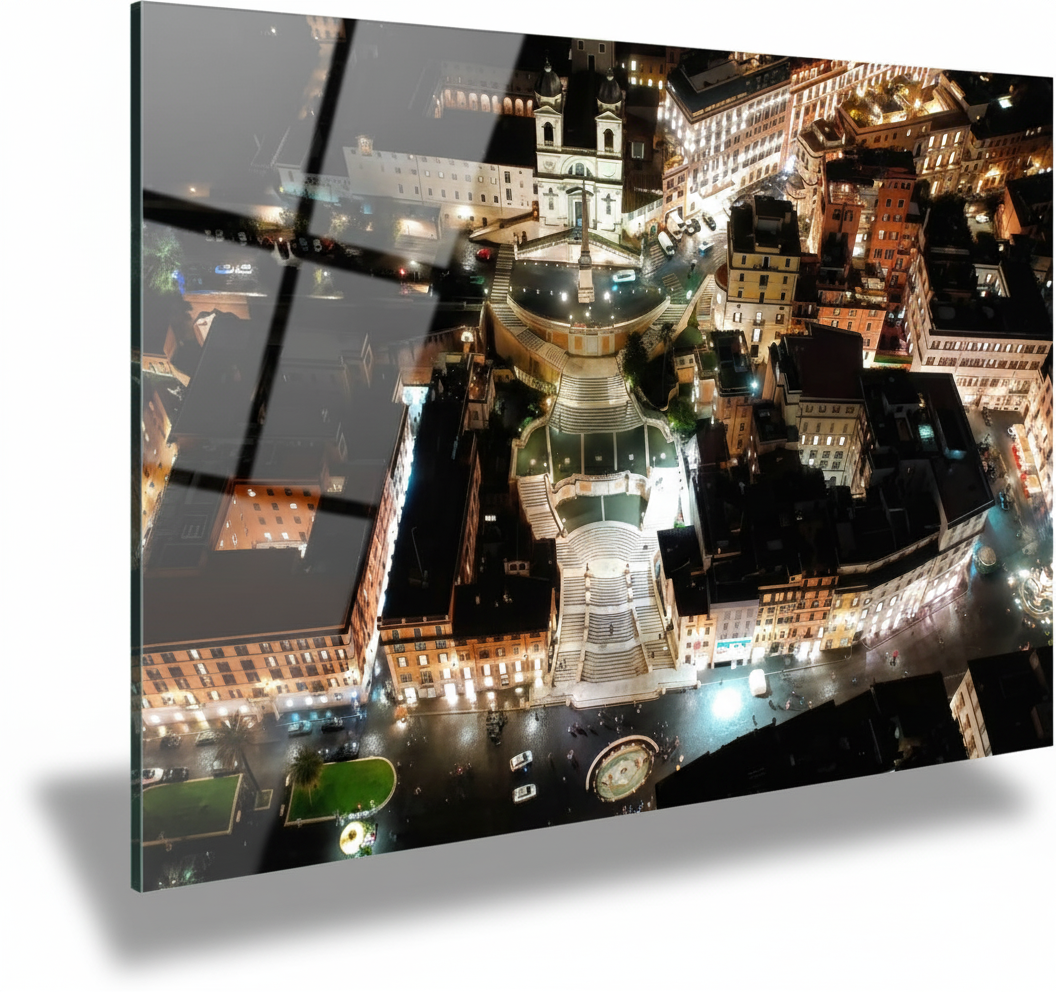 Night view of Piazza di Spagna, Rome