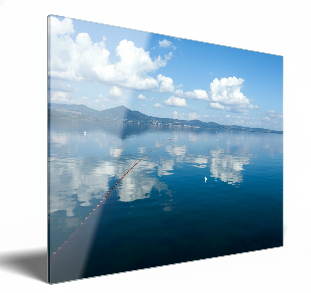 Panoramic view of Lake Bracciano, Rome