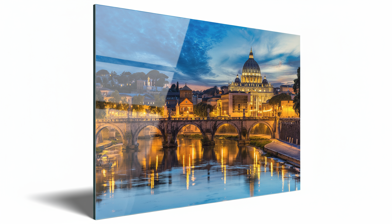 Evening view of the Tiber, Rome
