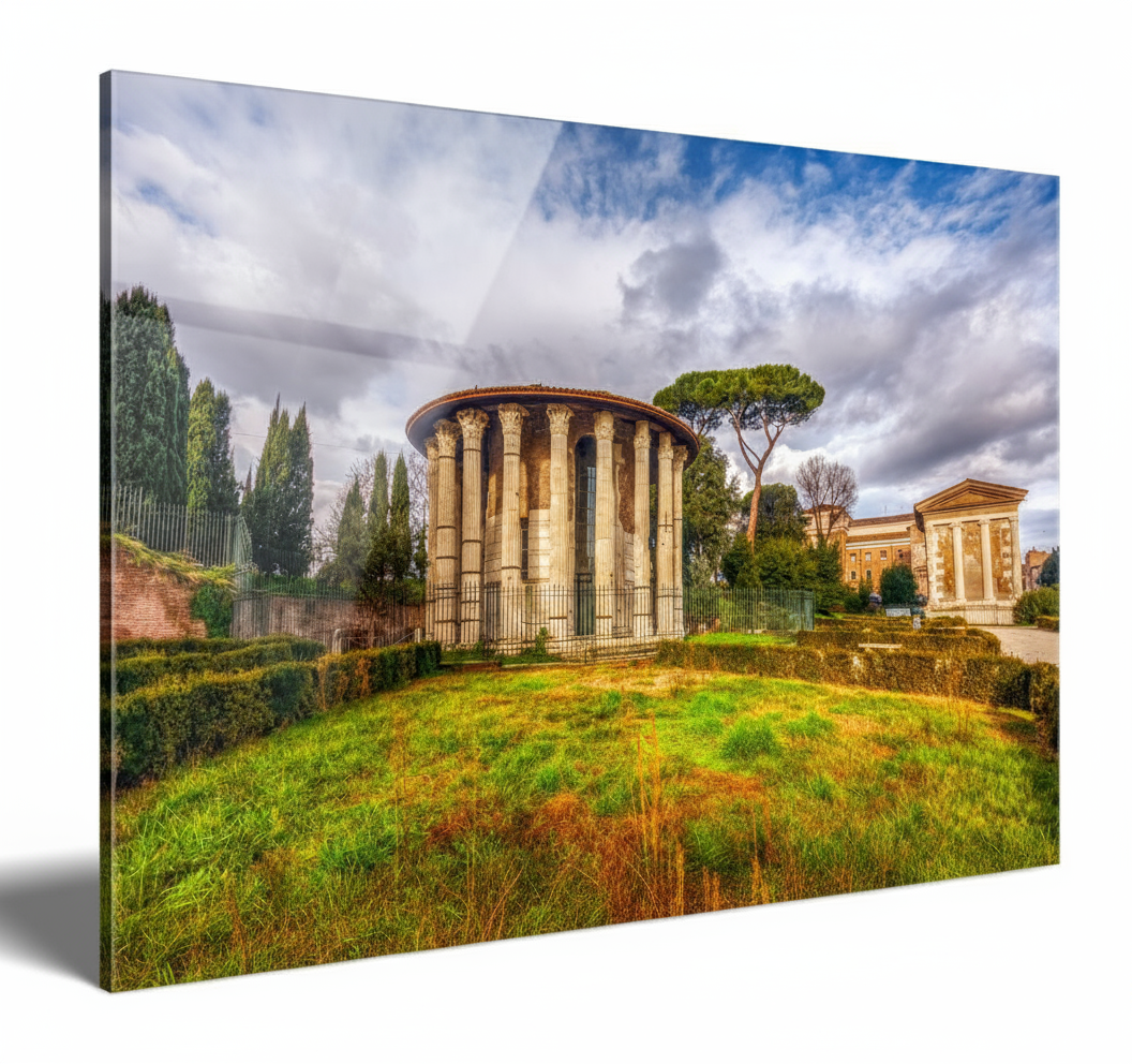 View of the Temple of Hercules Victor, Rome