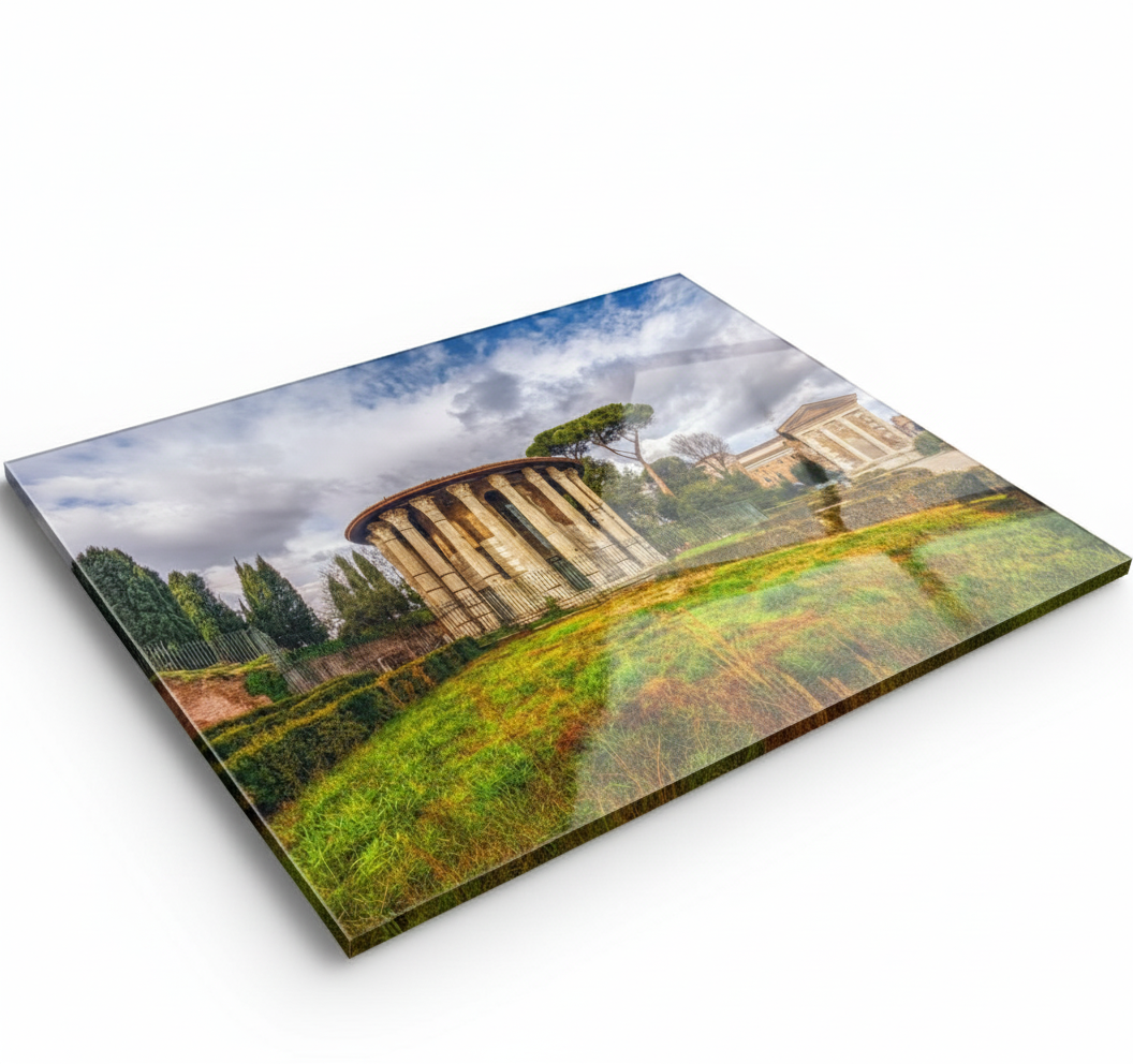 View of the Temple of Hercules Victor, Rome