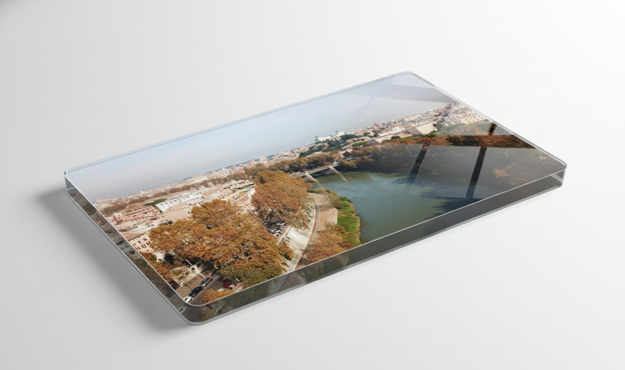 View of the Tiber in autumn, Rome