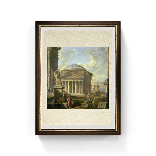 View of the Pantheon, the Farnese Hercules and other Roman Ruins by Giovanni Paolo Pannini