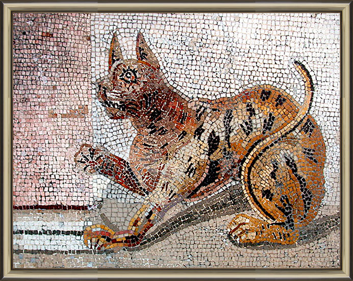 Gatto nell'antica Roma - Mosaico