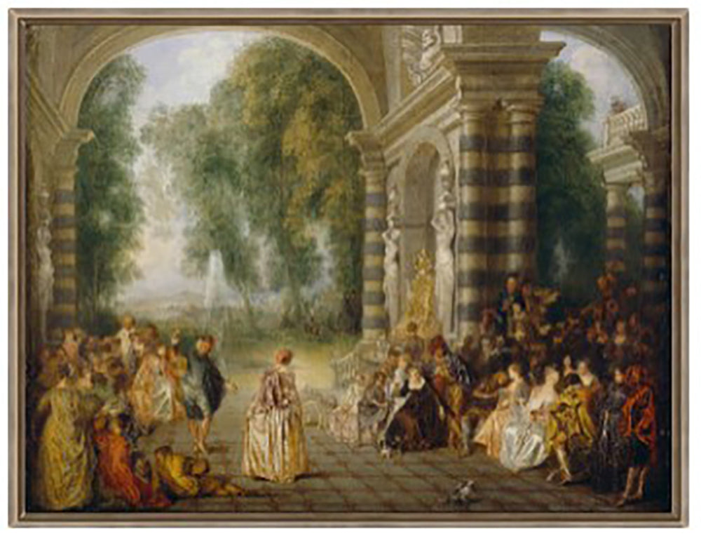Les Plaisirs du Bal di Antonio Watteau