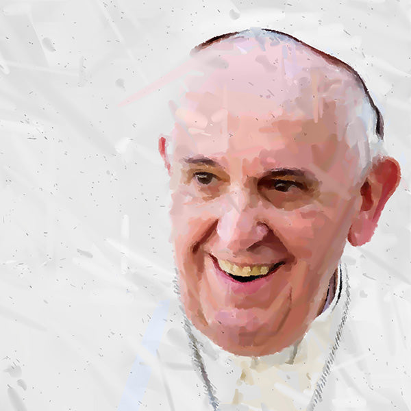 Papa Francesco che saluta
