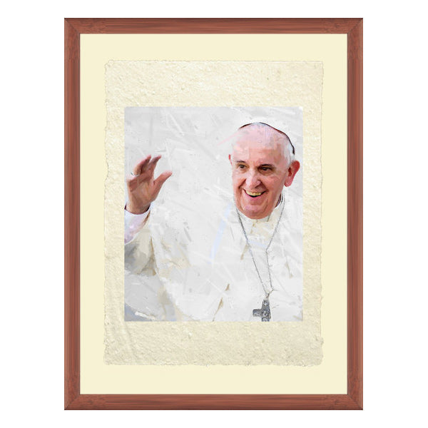 Papa Francesco che saluta