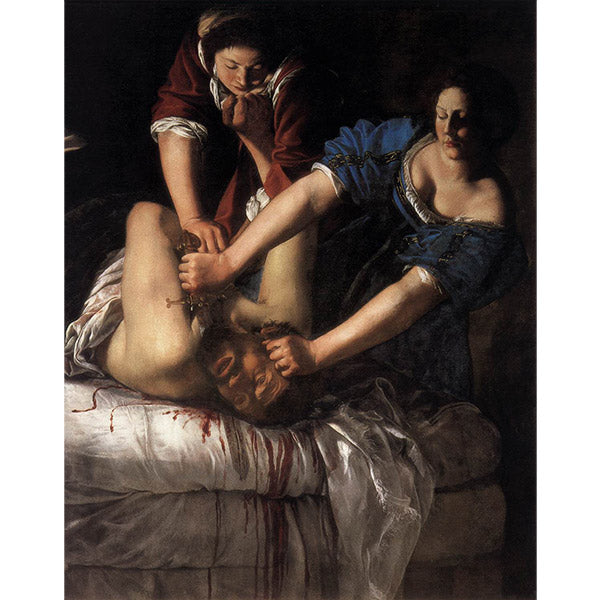 Giuditta che decapita Oloferne, Artemisia Gentileschi. Riproduzione carta Amalfi