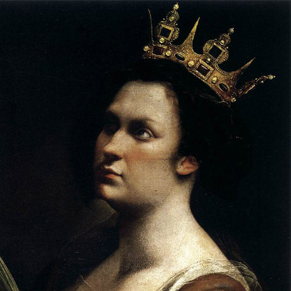 Santa Caterina di Alessandria, Artemisia Gentileschi. Riproduzione carta Amalfi