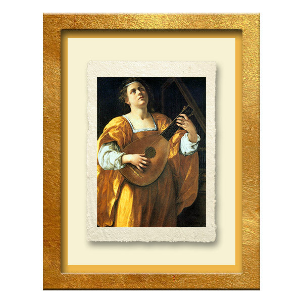 Santa Cecilia, Artemisia Gentileschi. Riproduzione carta Amalfi