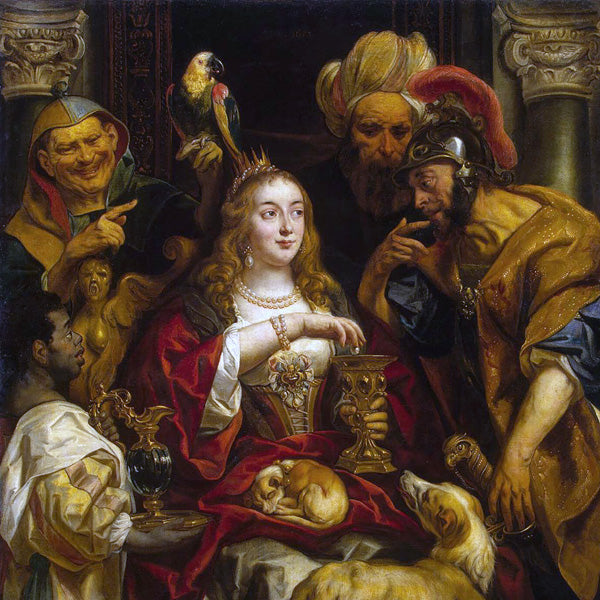 Cleopatra scioglie la perla di Jacob Jordaens