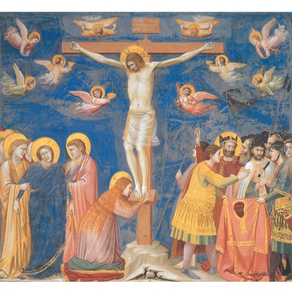 La Crocifissione, Giotto. Riproduzione su carta Amalfi