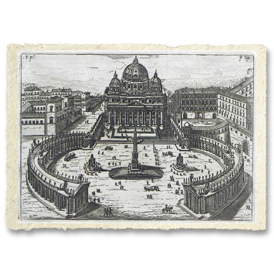 Rome. The Vatican. Drawing from 1765 