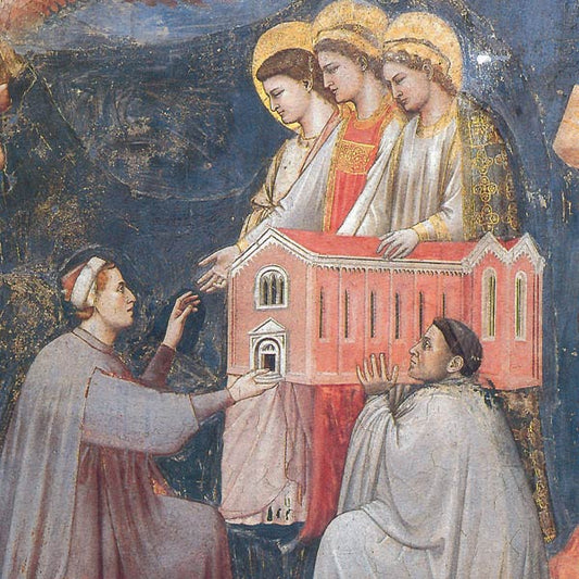 Final Judgment (detail), Giotto. Reproduction on Amalfi paper