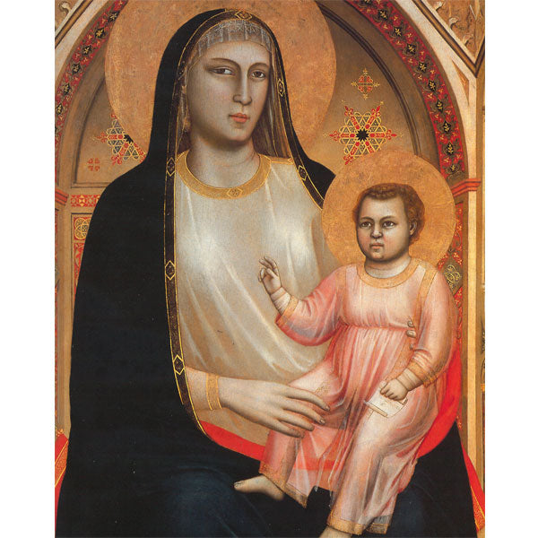 Maestà (Madonna d'Ognissanti), Giotto. Riproduzione su carta Amalfi