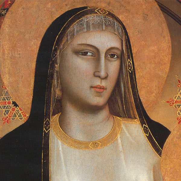 Maestà (Madonna d'Ognissanti), Giotto. Riproduzione su carta Amalfi