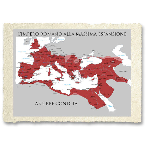 Mappa: l'impero romano alla massima espansione