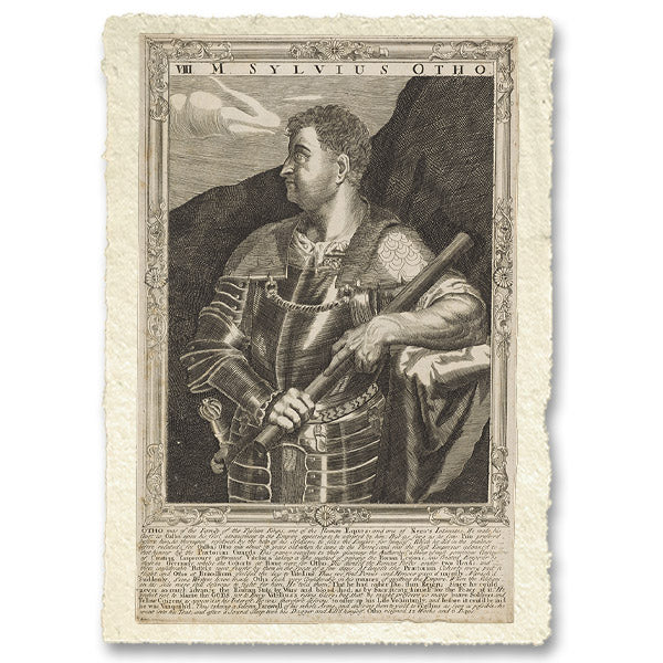 Otone, imperatore di Roma. Incisione al tratto di A. Sadeler