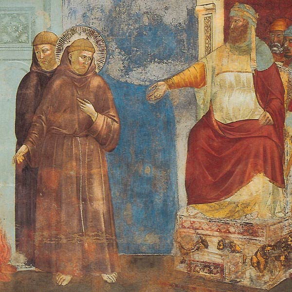 San Francesco davanti al Sultano, Giotto.