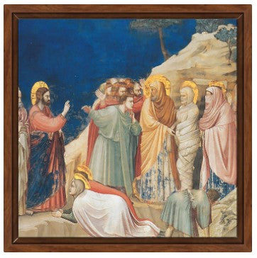 Resurrezione di Lazzaro, Giotto. Riproduzione su carta Amalfi