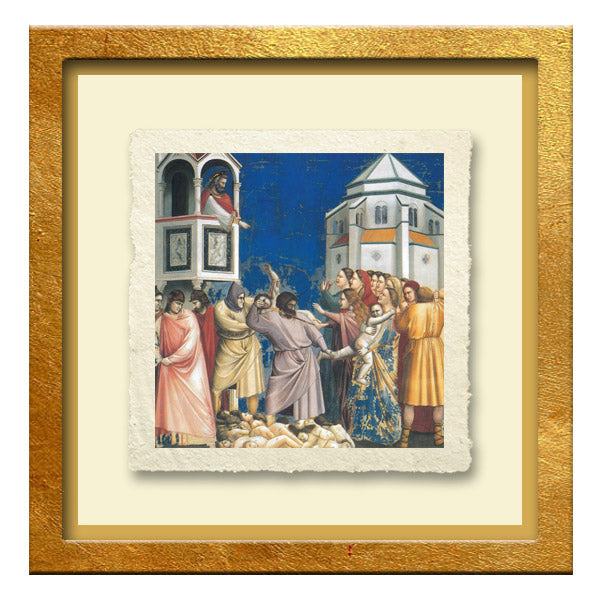 La strage degli innocenti, Giotto. Riproduzione su carta Amalfi