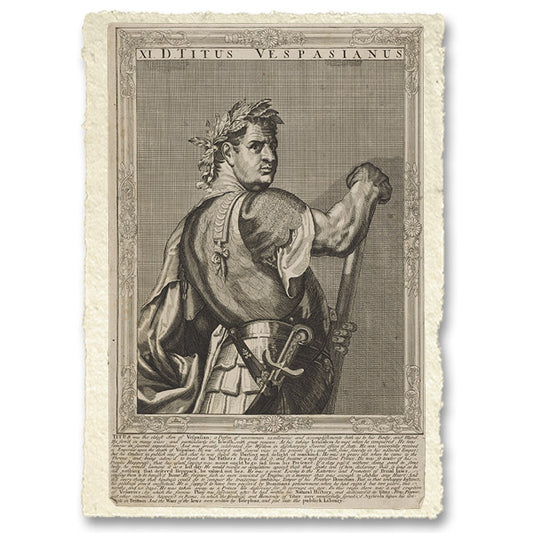 Tito, imperatore di Roma. Incisione al tratto di A. Sadeler